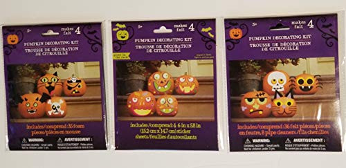 Halloween Pumpkin Decorating Craft Kits (Good for 12 Pumpkins)