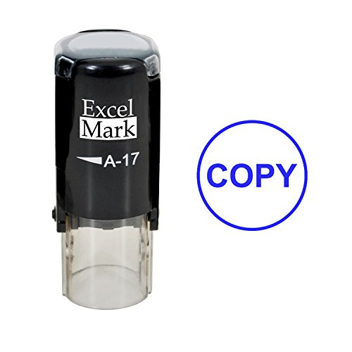 COPY - ExcelMark Self-Inking Rubber Stamp - A17 Blue Ink