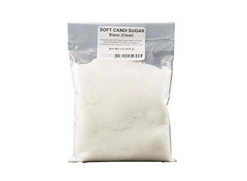 Soft Candi Sugar - Blanc (Clear) - 1 lb Bag (Pack of 5)