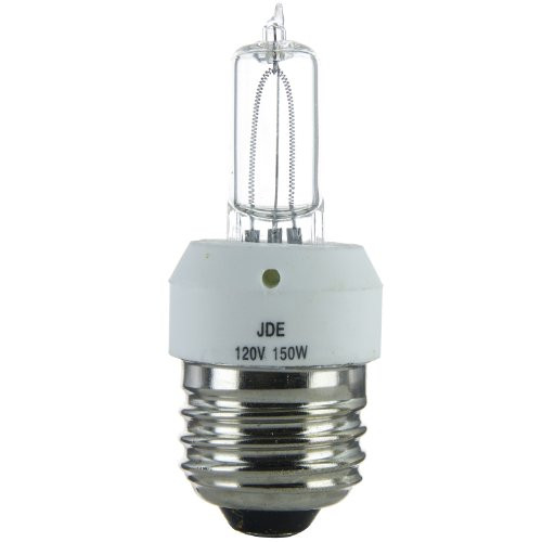 Sunlite Q100/CL/MED 100-Watt Halogen Medium Based T4 Bulb, Clear