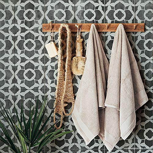 Tile Paint Stencil - Custom Tile Design for Painting Patio Floors, Bathroom Tile Floors, Painted Kitchen Tiles - Bohemian Tile Stickers - Spanish Tile Painting Stencils (Medium 8" x 8") Tile Paint Stencil - Custom Tile Design for Painting Patio Floors, Bathroom Tile Floors, Painted Kitchen Tiles - Bohemian Tile Stickers - Spanish Tile Painting Stencils (Medium 8" x 8")