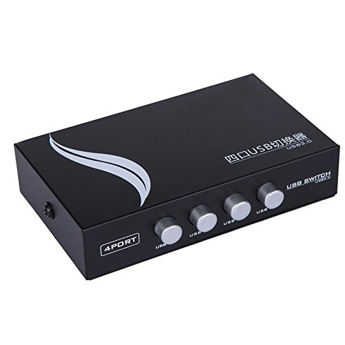 ES-TUNE 4 Port Manual Printer Scanner Sharing Switch USB 2.0 Sharing Switch for Flash Driver Printer Scanner (4 Port)
