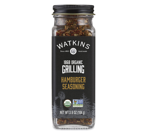 Watkins 1868 Organic Grilling Hamburger Seasoning, 3.6 oz (Pack of 3)