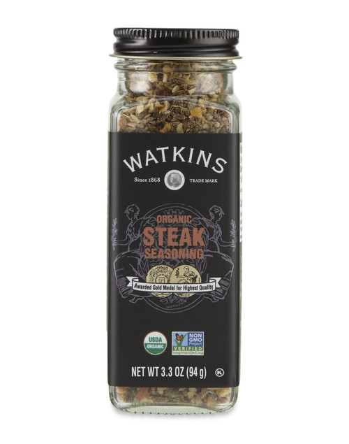 Watkins Organic Steak Seasoning, 3.3 Ounce Jar,(Pack of 3)