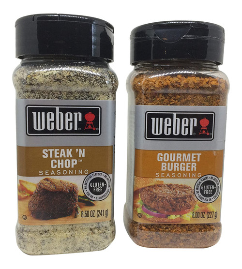 Weber Gourmet Burger and Steak N Chop Seasoning Bundle