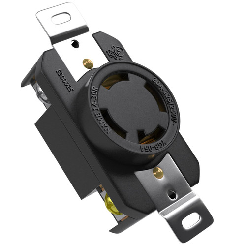 RVINGPRO NEMA L14-30R Flush Mounting Locking Receptacle for Generator Twist Lock Outlet 30 Amp 125/250V 3 Pole 4 Wire Grounding, Industrial Grade, UL Listed RVINGPRO NEMA L14-30R Flush Mounting Locking Receptacle for Generator Twist Lock Outlet 30 Amp 125/250V 3 Pole 4 Wire Grounding, Industrial Grade, UL Listed