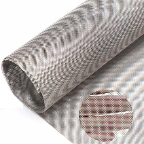 Wire Mesh Screen for Air Vent, 30 Mesh, 304 Stainless Steel Wire Mesh, Sturdy Mesh Sheets for DIY Projects, Roof Project, Vent Filter,Bird Feeder (silver-2pcs, 30 Mesh 12x40 Inch)