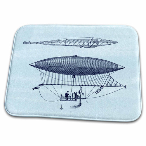 3dRose PS Vintage - Two Blue Vintage Hot Air Balloons - Bathroom Bath Rug Mats (rug-108850-1) 3dRose PS Vintage - Two Blue Vintage Hot Air Balloons - Bathroom Bath Rug Mats (rug-108850-1)