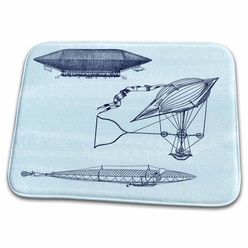 3dRose PS Vintage - Three Blue Vintage Hot Air Balloons - Bathroom Bath Rug Mats (rug-108851-1) 3dRose PS Vintage - Three Blue Vintage Hot Air Balloons - Bathroom Bath Rug Mats (rug-108851-1)