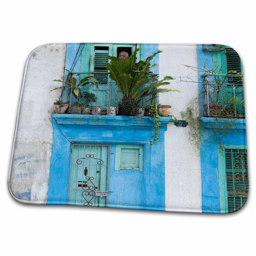 3dRose Cuba, Havana, Havana Vieja, Old Havana Buildings -... - Bathroom Bath Rug Mats (rug-134318-1)