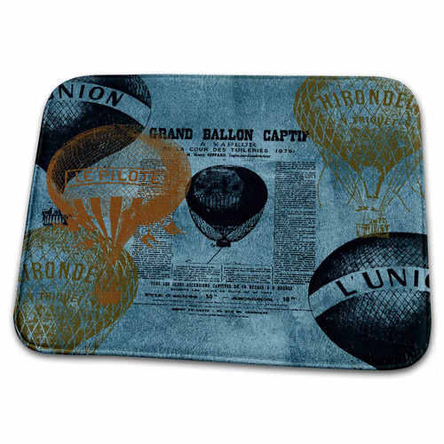 3dRose PS Vintage - Teal Vintage Hot Air Balloons - Bathroom Bath Rug Mats (rug-155868-1) 3dRose PS Vintage - Teal Vintage Hot Air Balloons - Bathroom Bath Rug Mats (rug-155868-1)