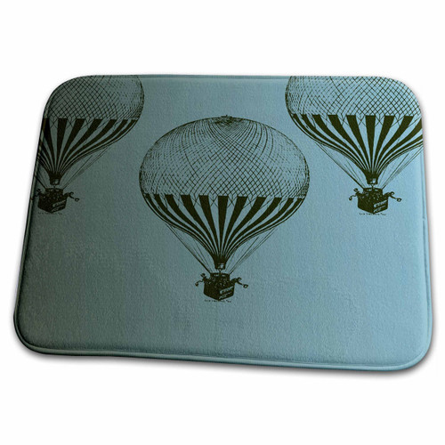 3dRose PS Vintage - Three Vintage Hot air Balloons - Bathroom Bath Rug Mats (rug-178995-1) 3dRose PS Vintage - Three Vintage Hot air Balloons - Bathroom Bath Rug Mats (rug-178995-1)