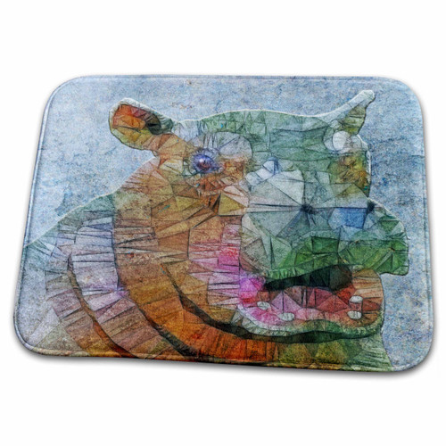 3dRose Abstract Hippo - Cool Hippo - Bathroom Bath Rug Mats (rug-201611-1) 3dRose Abstract Hippo - Cool Hippo - Bathroom Bath Rug Mats (rug-201611-1)