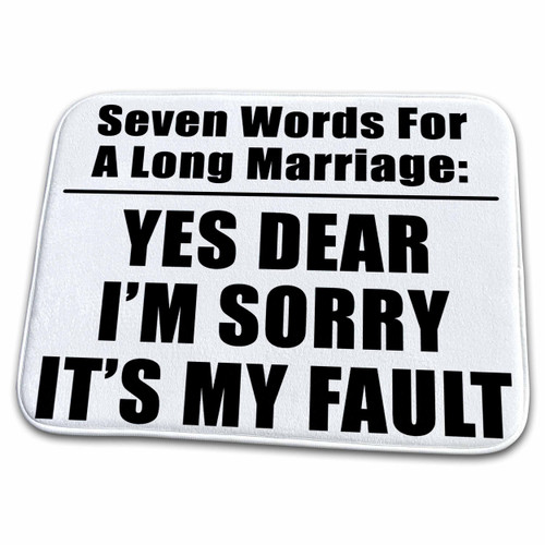 3dRose Seven Words for A Long Marriage Black - Bathroom Bath Rug Mats (rug-221768-1) 3dRose Seven Words for A Long Marriage Black - Bathroom Bath Rug Mats (rug-221768-1)