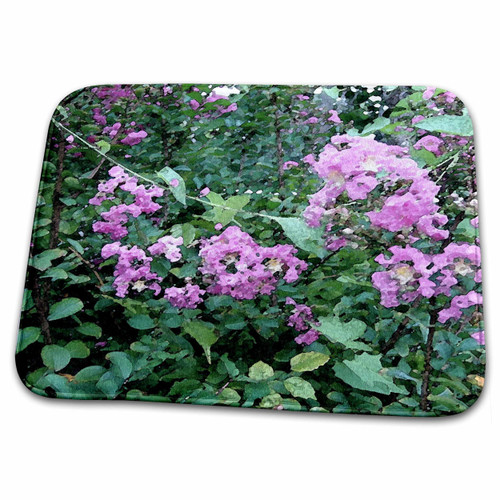 3dRose Florene Abstract Floral - Watercolor Flowers - Bathroom Bath Rug Mats (rug-26569-1)