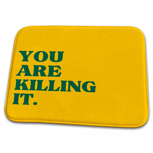 3dRose Rosette - Affirmation - You are Killing It - Bathroom Bath Rug Mats (rug-372025-1)