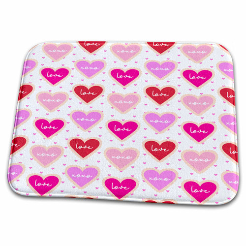 3dRose Cute Pink and Red Love and XOXO Hearts Pattern - Bathroom Bath Rug Mats (rug-372083-1) 3dRose Cute Pink and Red Love and XOXO Hearts Pattern - Bathroom Bath Rug Mats (rug-372083-1)