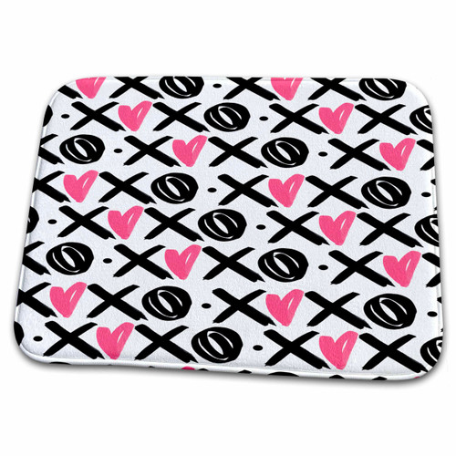 3dRose Pink Hearts and Black XO Valentine Pattern - Bathroom Bath Rug Mats (rug-372092-1) 3dRose Pink Hearts and Black XO Valentine Pattern - Bathroom Bath Rug Mats (rug-372092-1)