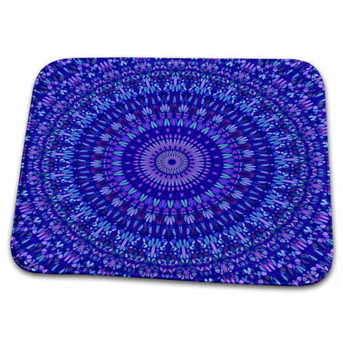 3dRose Psychedelic Dynamic Oriental Colorful Stone Mosaic... - Bathroom Bath Rug Mats (rug-373897-1)
