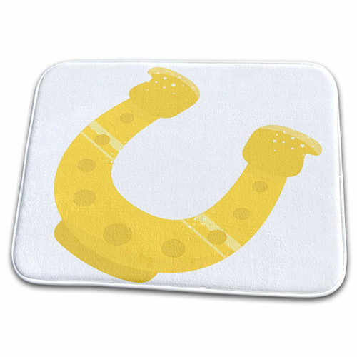 3dRose Lucky Yellow Horse Shoe Illustration - Bathroom Bath Rug Mats (rug-374552-1) 3dRose Lucky Yellow Horse Shoe Illustration - Bathroom Bath Rug Mats (rug-374552-1)