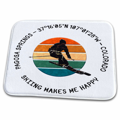 3dRose Pagosa Springs, Colorado, USA. Man Skier, Black on... - Bathroom Bath Rug Mats (rug-375084-1) 3dRose Pagosa Springs, Colorado, USA. Man Skier, Black on... - Bathroom Bath Rug Mats (rug-375084-1)