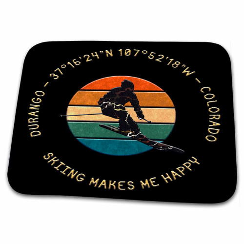 3dRose Durango, Colorado, USA. Man Skier, Yellow Text on... - Bathroom Bath Rug Mats (rug-375103-1) 3dRose Durango, Colorado, USA. Man Skier, Yellow Text on... - Bathroom Bath Rug Mats (rug-375103-1)