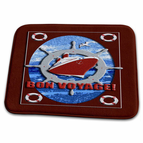 3dRose Bon Voyage, Cruise Ship - Bathroom Bath Rug Mats (rug-40406-1)