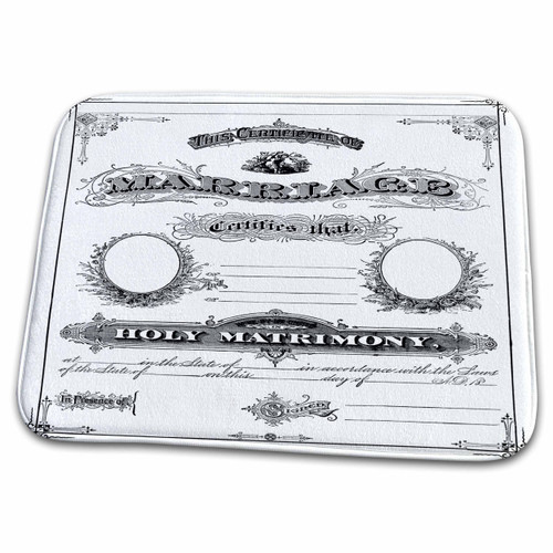 3dRose Florene Vintage - Antique Marriage Certificate - Bathroom Bath Rug Mats (rug-61895-1) 3dRose Florene Vintage - Antique Marriage Certificate - Bathroom Bath Rug Mats (rug-61895-1)