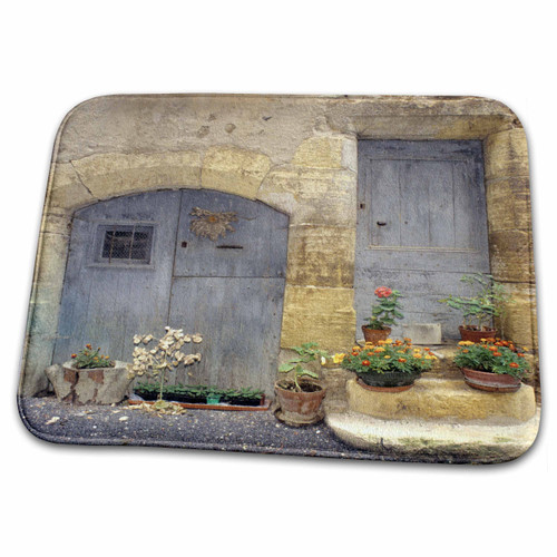 3dRose France St Come DOIT, Stone Building, Wooden Doors -... - Bathroom Bath Rug Mats (rug-81333-1)