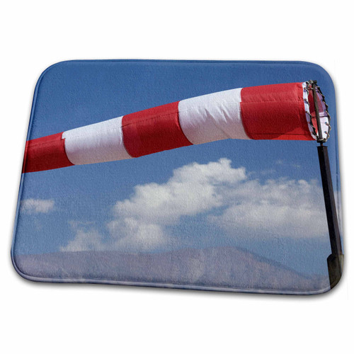 3dRose Wind Sock, Aviation, Vitacura Airport, Santiago,... - Bathroom Bath Rug Mats (rug-85852-1)