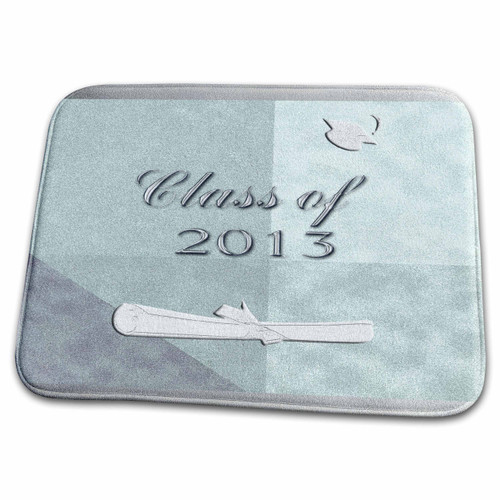 3dRose Class of 2013, Diplomas with Cap in The Air, Pastel... - Bathroom Bath Rug Mats (rug-99016-1)