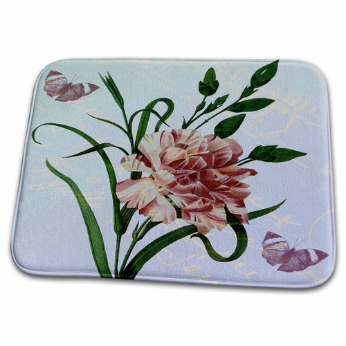 3dRose PS Flowers - Vintage Striped Red and White Flower - Bathroom Bath Rug Mats (rug-99237-1) 3dRose PS Flowers - Vintage Striped Red and White Flower - Bathroom Bath Rug Mats (rug-99237-1)