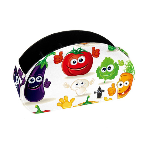 Lyetny Desktop Pen & Pencil Storage Cups Funny Various Cartoon Vegetables Pen Organizer Makeup Brush Holders Pencil Cup for Office College Home