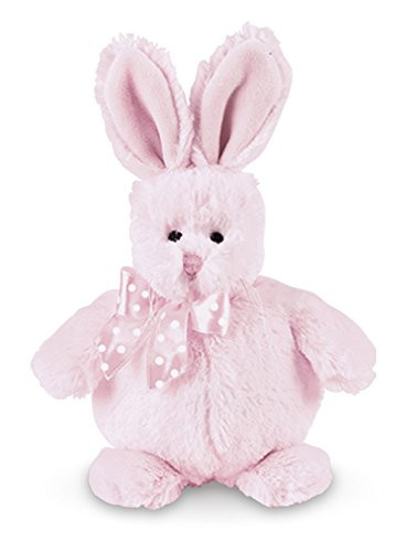 Bearington Baby Cottonball Plush Stuffed Animal Bunny Rabbit (Pink) 6"