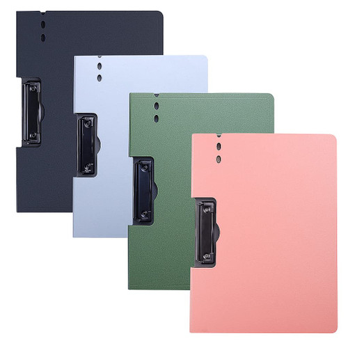 A4 Binder Punchless with Spring Action Clamp Strong Clips File Folder Office Commercial School Documents Folder Binders Clip for Letter or A4 Size,4 Pack