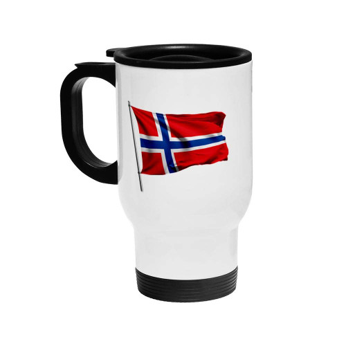 ExpressItBest 16oz Insulated Travel Coffee Mug - Flag of Norway (Norwegian) - Many Options ExpressItBest 16oz Insulated Travel Coffee Mug - Flag of Norway (Norwegian) - Many Options