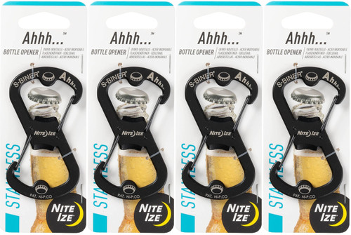 Nite Ize SBO-03-01 S-Biner Keyring & Bottle Opener