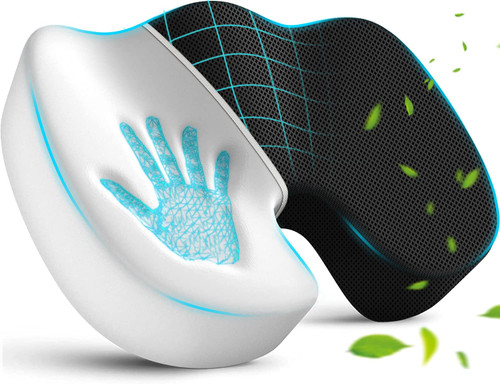 Aothia Office Chair Seat Cushion - Car Seat Cushion, Seat Cushion for Back Pain Relief, Non-Slip Sciatica & Back Coccyx Tailbone Chair Pad, Memory Foam Butt Pillow for Driving, Wheelchair (Black) Aothia Office Chair Seat Cushion - Car Seat Cushion, Seat Cushion for Back Pain Relief, Non-Slip Sciatica & Back Coccyx Tailbone Chair Pad, Memory Foam Butt Pillow for Driving, Wheelchair (Black)