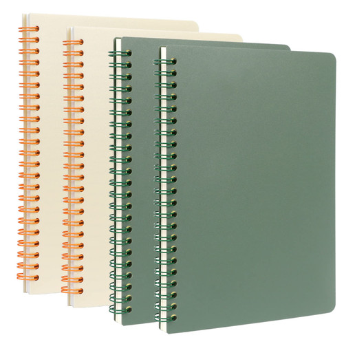 Songaa A5 Spiral Notebook 4 Pack - Hardcover College Ruled Lined Journal with 80 Sheets / 160 Pages - Spiral Bound Notebook for Students and Office - Lined Notebook with PP Cover 8.3"x5.7"