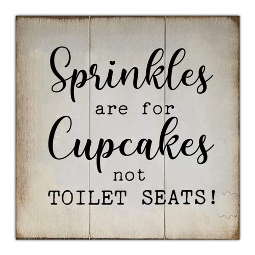 Rustic Wood Sign Bathroom Decor Funny Decorative Toilet Wooden Sign with Funny Quote Wall Decoration Home Decor for Toilet Washroom Restroom Lavatory Funny Sign for Toilet