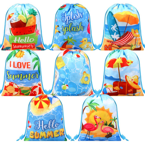 Silkfly 12 Pieces Summer Party Favor Bags Summer Pool Party Drawstring Bags Beach Theme Party Drawstring Backpack Summer Pool Goody Candy Treat Bags for Summer Pool Beach Hawaiian Luau Party Supplies Silkfly 12 Pieces Summer Party Favor Bags Summer Pool Party Drawstring Bags Beach Theme Party Drawstring Backpack Summer Pool Goody Candy Treat Bags for Summer Pool Beach Hawaiian Luau Party Supplies