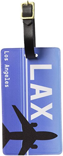 Graphics & More Los Angeles Ca (lax) Airport Code Luggage Suitcase Carry-on Id Tags, White