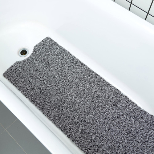 Leotruny Bath Tub Shower Mat 40 x 16 Inch Non-Slip Soft PVC Loofah Mats for Bathroom (C04-Mix Color)