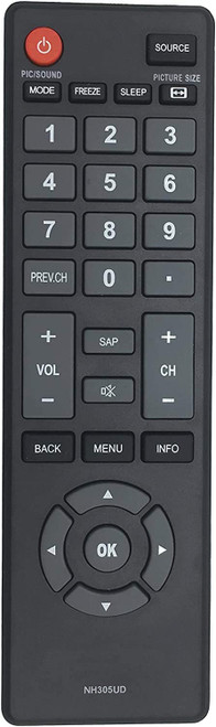 NH305UD Remote Control Compatible with Emerson LCD LED HD TVs - Sub Emerson NH303UD NH310UP NH307UD Remote
