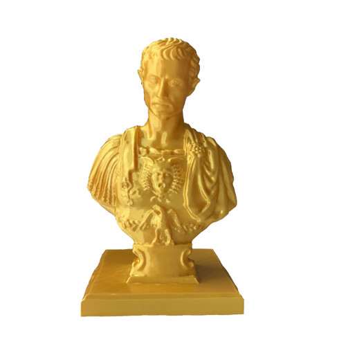 Julius Caesar Figurine Pencil Holder Pen Holder (Gold)