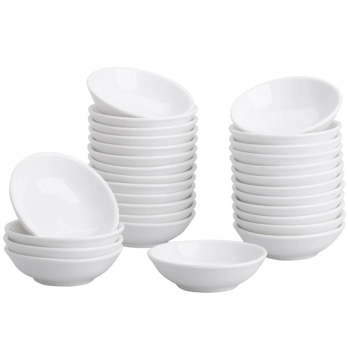 UIBFCWN Sauce Dish Dipping Bowls, 30 Pack Ceramic Dip Bowls Set, 1.2 Oz Soy Sauce Dish, White Dipping Bowls Bulk, Asian Sauce Bowls for Ketchup, BBQ, Condiments, Appetizer UIBFCWN Sauce Dish Dipping Bowls, 30 Pack Ceramic Dip Bowls Set, 1.2 Oz Soy Sauce Dish, White Dipping Bowls Bulk, Asian Sauce Bowls for Ketchup, BBQ, Condiments, Appetizer