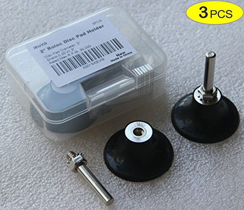 IEUYO 2" Roloc Type R Quick Change Sanding Discs Set,Surface Conditioning Discs, Type R, Fine Medium Coarse Grit, with 1/4¡± Shank Roloc Disc Pad Holder,10PCS