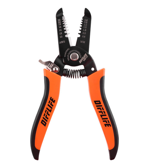 DIFFLIFE 10-22 AWG Wire Stripper Cutter Wire Stripping Tool And Multi-Function Hand Tool?Professional Handle Design And Refined Craftsmanship.