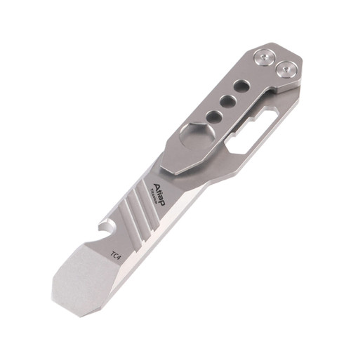 ATiAP Titanium EDC Pry Bar Multi Tool with Wrench Bottle Opener Clip Function