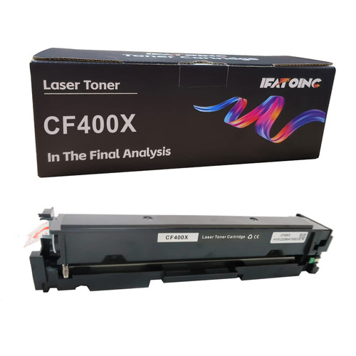 IFATOINC Compatible Toner Cartridge Replacement for HP 201A 201X CF400A CF400X MFP-M277dw MFP-M277n MFP-M277dn (1-Pack Black)